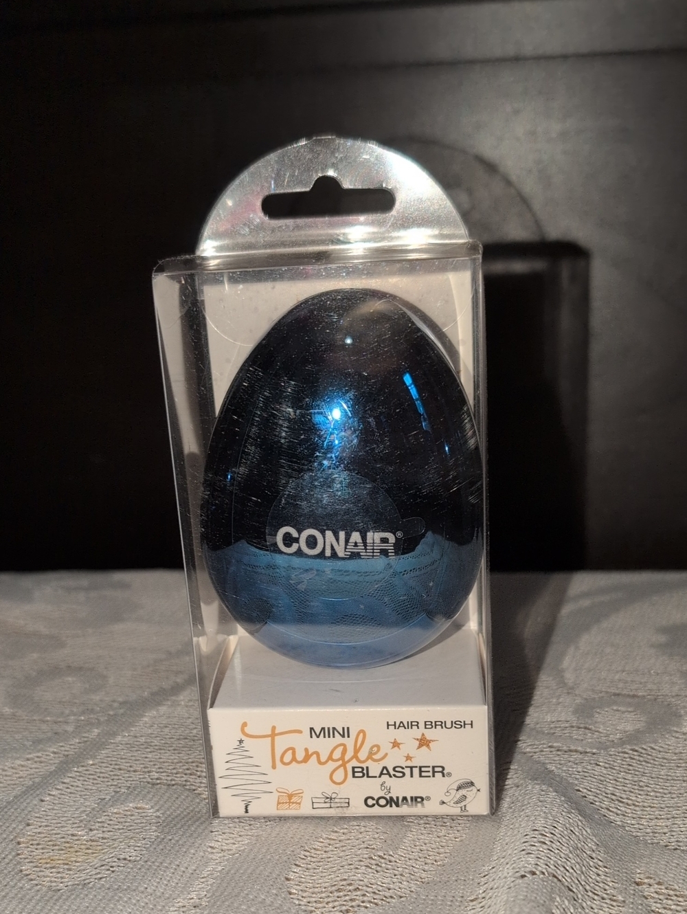 Conair Mini Tangle Blaster Hair Brush - Blue/Black